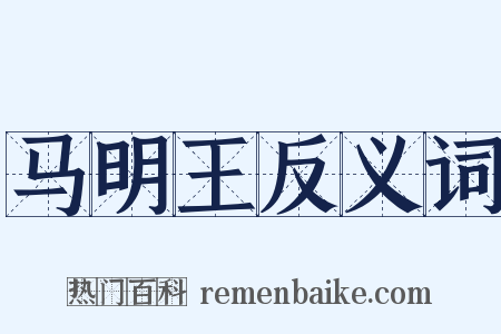 马明王反义词是什么意思的图片
